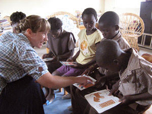 Gemma Stewart at Luyando Community School